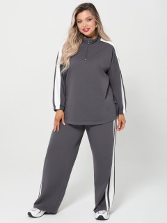 Джемпер из футера серого цвета Dora(фото7)