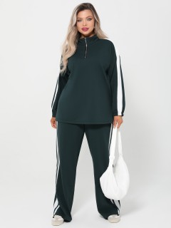 Брюки из футера с лампасами Dora(фото2)