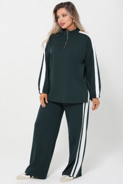 Брюки из футера с лампасами Dora