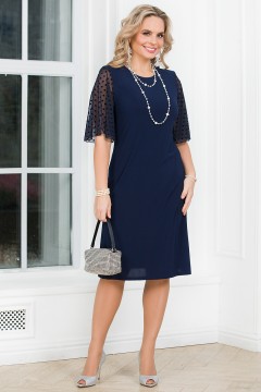 Платье миди тёмно-синего цвета Lavira(фото2)
