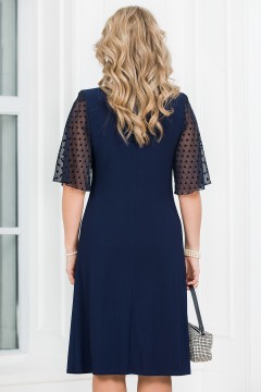 Платье миди тёмно-синего цвета Lavira(фото5)