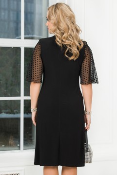 Платье миди чёрного цвета Lavira(фото5)