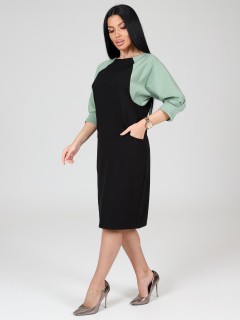 Платье чёрное из футера с карманами Iv-capriz(фото5)