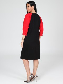 Платье чёрное из футера с карманами Iv-capriz(фото8)