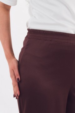 Брюки-палаццо коричневого цвета Braslava(фото4)