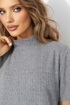 Платье вязаное серого цвета Charutti(фото4)