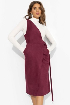 Сарафан замшевый бордового цвета Charutti(фото2)