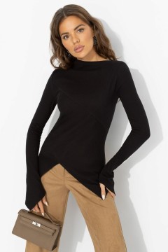 Лонгслив трикотажный чёрного цвета Charutti(фото5)