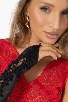 Топ красный с кружевом Charutti(фото4)