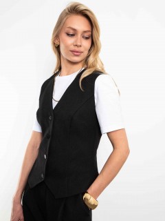 Жилет классический чёрный Kosmos(фото3)