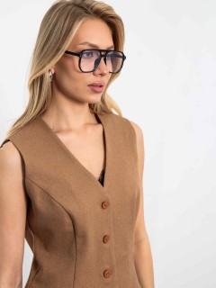 Жилет классический песочного цвета Kosmos(фото4)