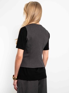 Жилет классический цвета графит Kosmos(фото5)