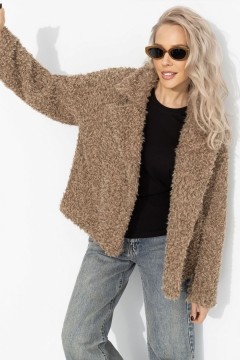 Полупальто бежевое с акцентным подкладом Charutti(фото3)