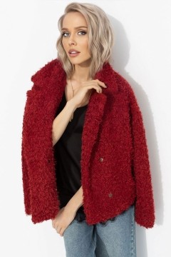 Полупальто красное с акцентным подкладом Charutti(фото3)