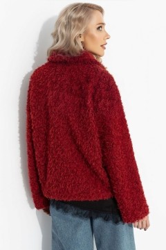 Полупальто красное с акцентным подкладом Charutti(фото9)