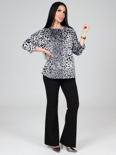 Свитшот велюровый с леопардовым принтом Iv-capriz(фото5)