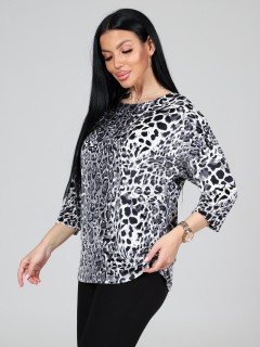 Свитшот велюровый с леопардовым принтом Iv-capriz(фото6)