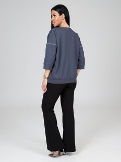 Свитшот тёмно-серый из футера Iv-capriz(фото7)