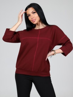 Свитшот бордовый из футера Iv-capriz(фото3)