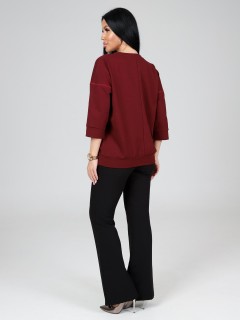 Свитшот бордовый из футера Iv-capriz(фото7)