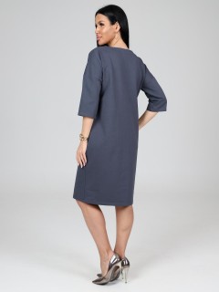 Платье серое из футера с карманами  Iv-capriz(фото6)