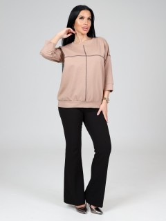 Свитшот бежевый из футера Iv-capriz(фото4)