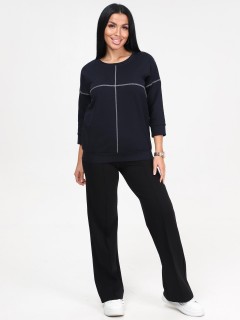 Свитшот тёмно-синий из футера Iv-capriz(фото7)