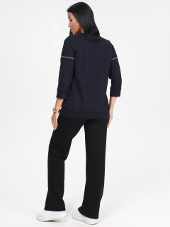 Свитшот тёмно-синий из футера Iv-capriz(фото8)