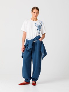 Футболка белая с принтом Priz(фото2)