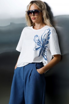 Футболка белая с принтом Priz