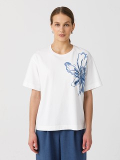 Футболка белая с принтом Priz(фото3)