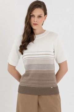 Блуза вязаная в полоску Priz