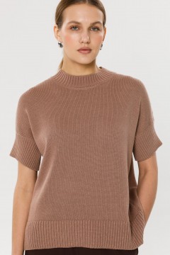 Джемпер вязаный с короткими рукавами Priz