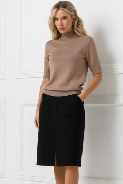 Юбка чёрная трикотажная Priz