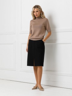 Юбка чёрная трикотажная Priz(фото2)
