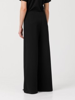 Брюки чёрные трикотажные широкие Priz(фото5)