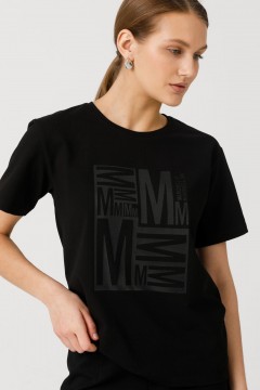 Футболка чёрная с принтом Priz