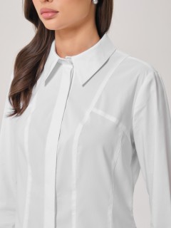 Блузка белая с длинными рукавами Priz(фото5)