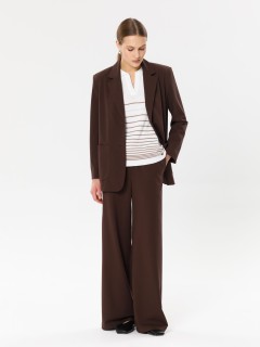 Блуза вязаная белая в полоску Priz(фото2)