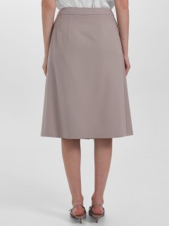 Юбка миди бежевая с запахом Priz(фото5)