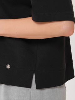 Футболка чёрная со стразами Priz(фото6)