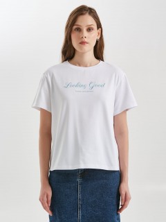 Футболка белая с принтом Priz(фото3)