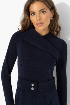 Платье синее из вельвета Charutti(фото4)