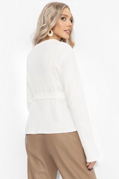 Джемпер белый трикотажный Charutti(фото6)