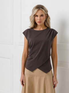 Топ трикотажный с драпировкой Priz(фото4)