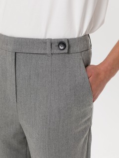 Брюки светло-серые укороченные Priz(фото4)