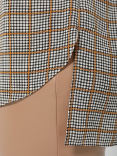 Блузка в клетку с кружевом Dora(фото9)