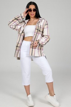 Бриджи трикотажные белого цвета Iv-capriz