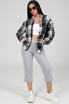 Бриджи трикотажные серого цвета Iv-capriz