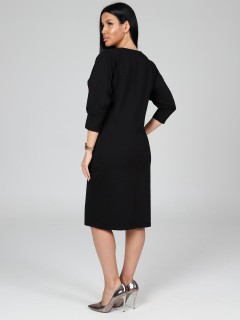 Платье чёрное из футера с карманами Iv-capriz(фото8)